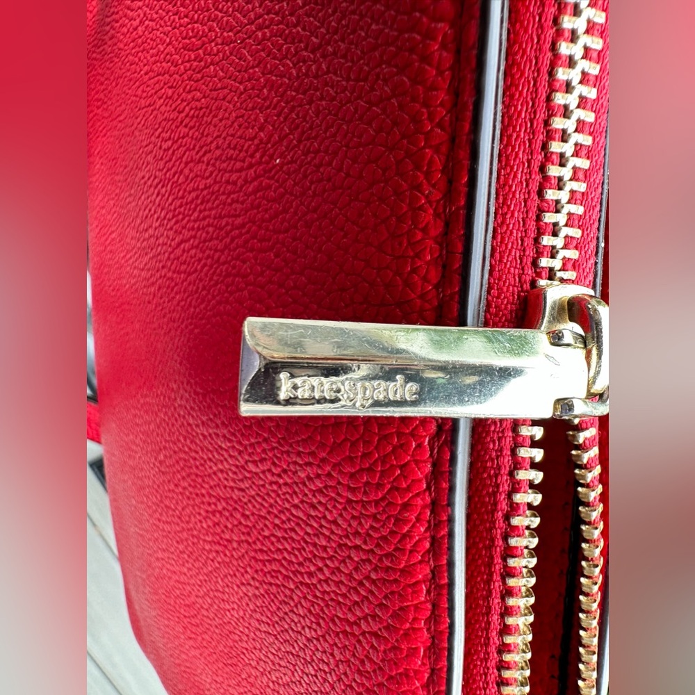 EUC!! Cherry Red Kate Spade Cross Body Bag! - Picture 7 of 14